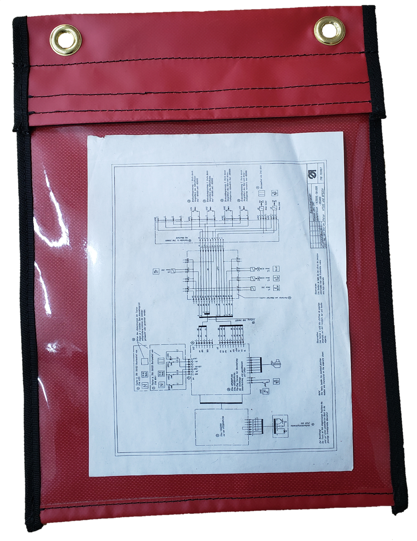 Sleeve With Clear PVC Window