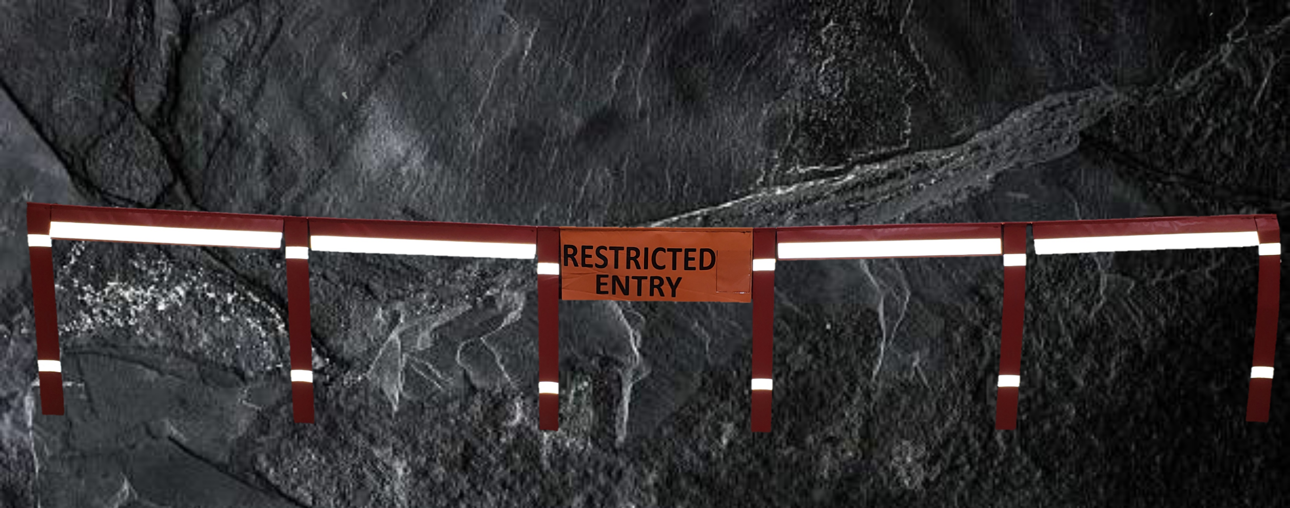 hi vis restricted entry barricade